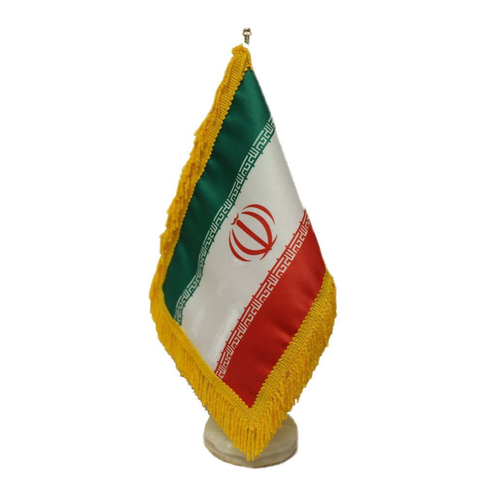 پرچم رومیزی ایران (ساتن)